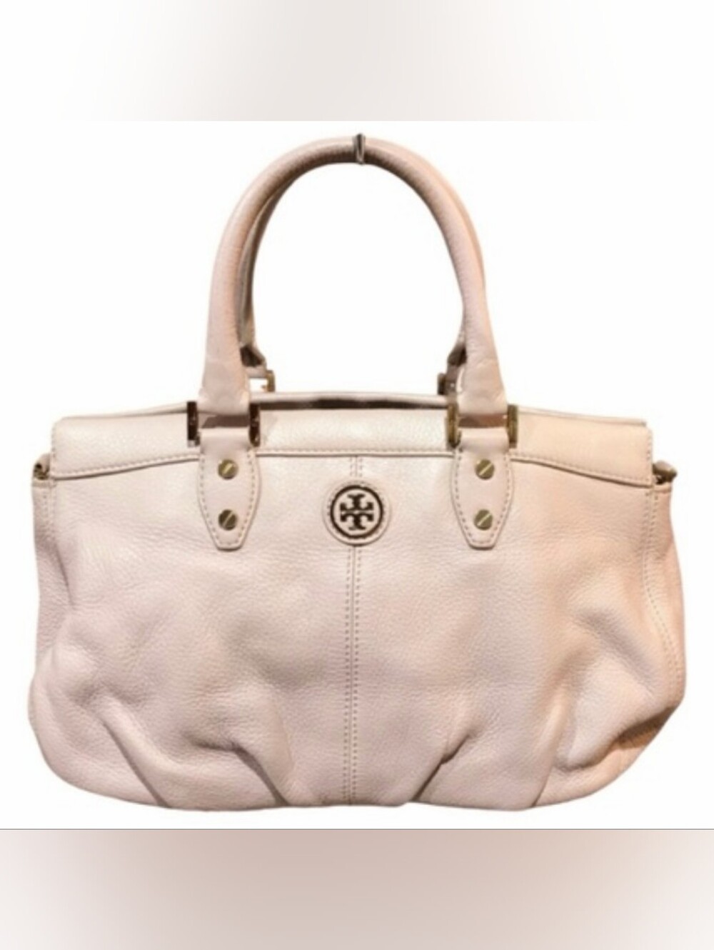 GUC Tory Burch Satchel Bag - Blush Pink/Cream Leather w/GHW